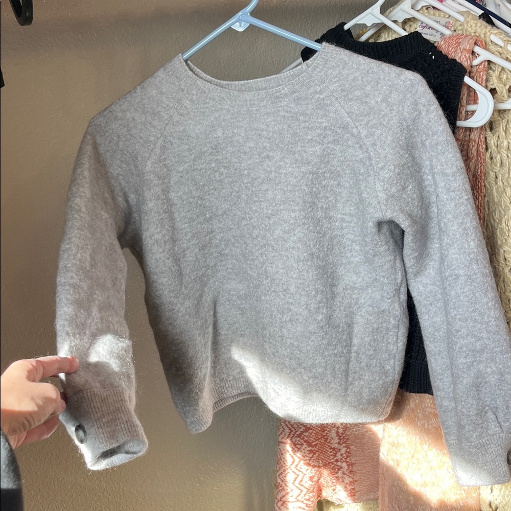 La Maille Sézane Gray Women's Sweater